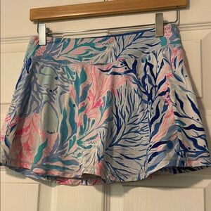 Printed Women's Active Shorts - Blue, Pink & Aqua